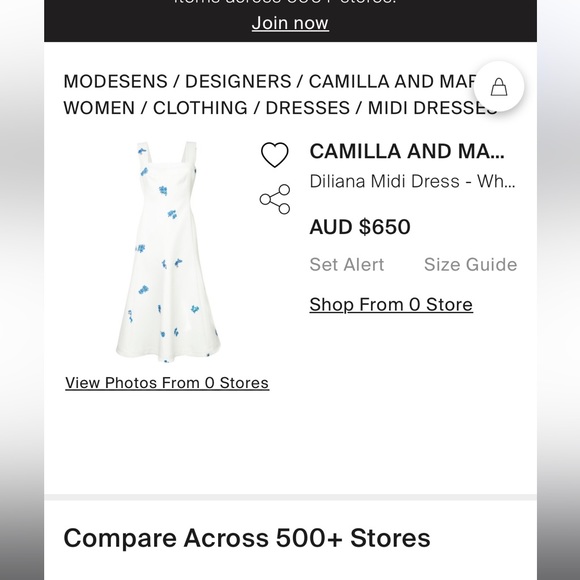 Camilla and Marc Diliana Midi Dress - Picture 2 of 9